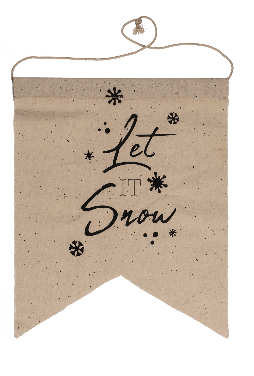 Natural colored pennant, Christmas,