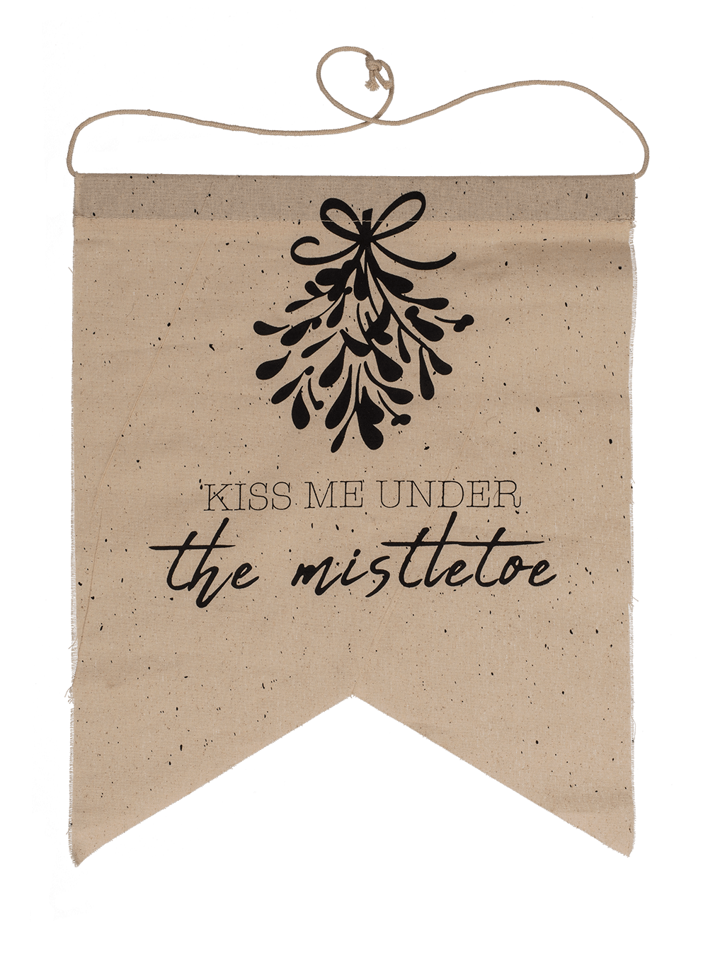 Natural colored pennant, Christmas,