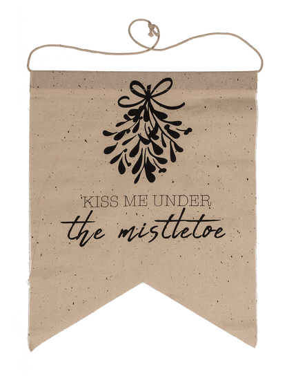 Natural colored pennant, Christmas,