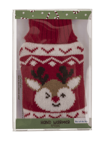 Hand warmer with knitted cover, X-MAS