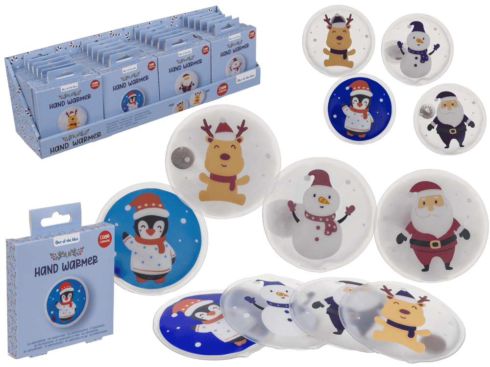 Hand warmer with color reaction, Santa's Friends,