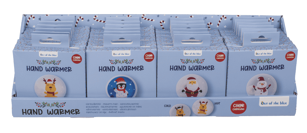Hand warmer with color reaction, Santa's Friends,