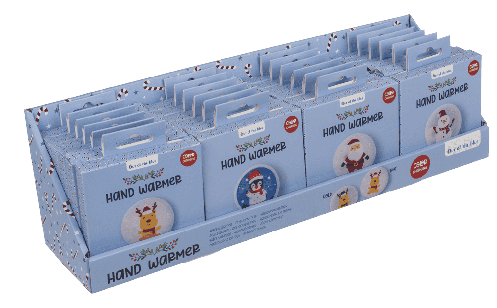 Hand warmer with color reaction, Santa's Friends,