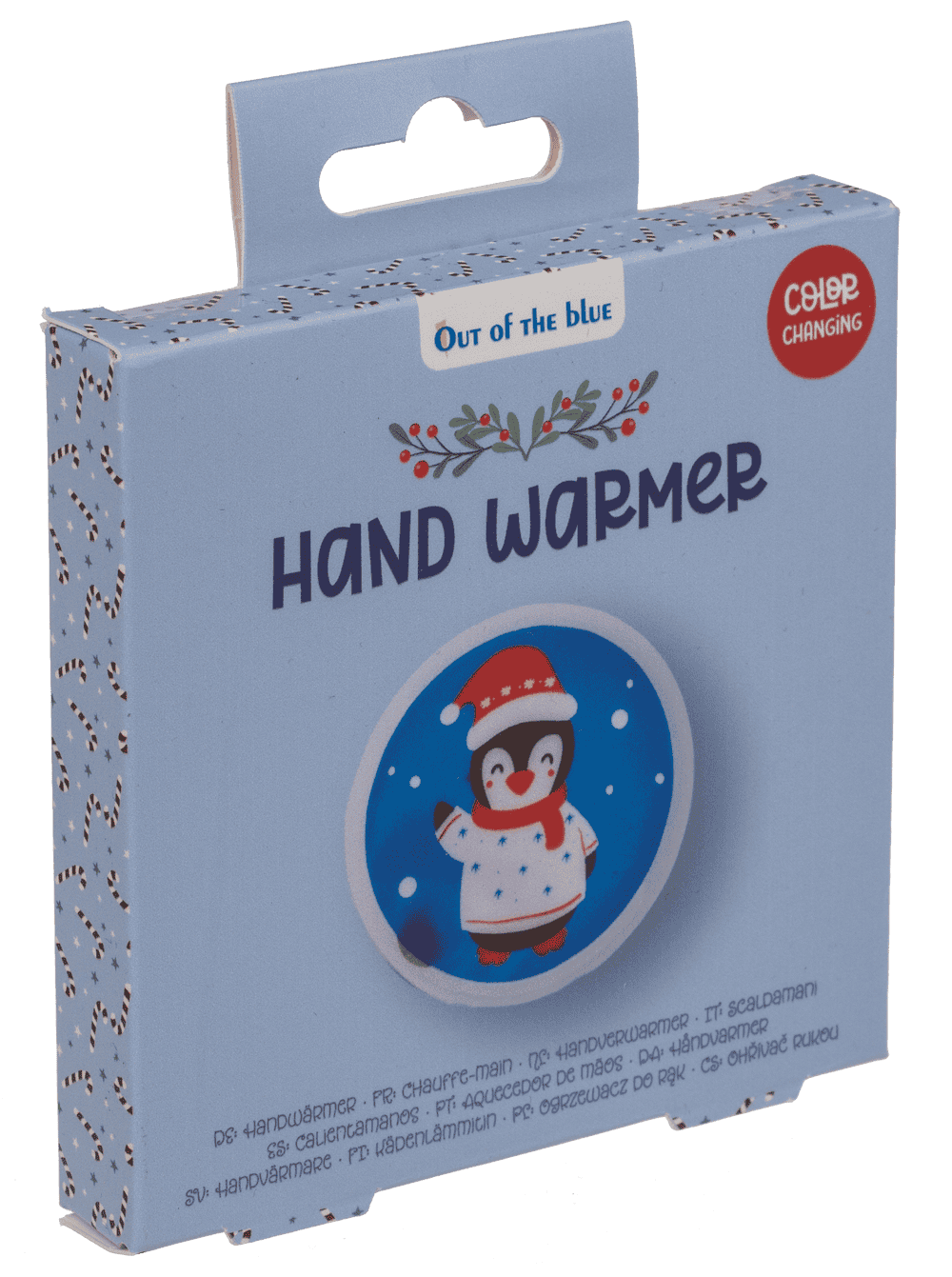 Hand warmer with color reaction, Santa's Friends,