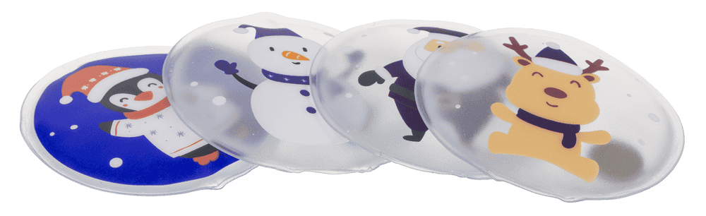 Hand warmer with color reaction, Santa's Friends,