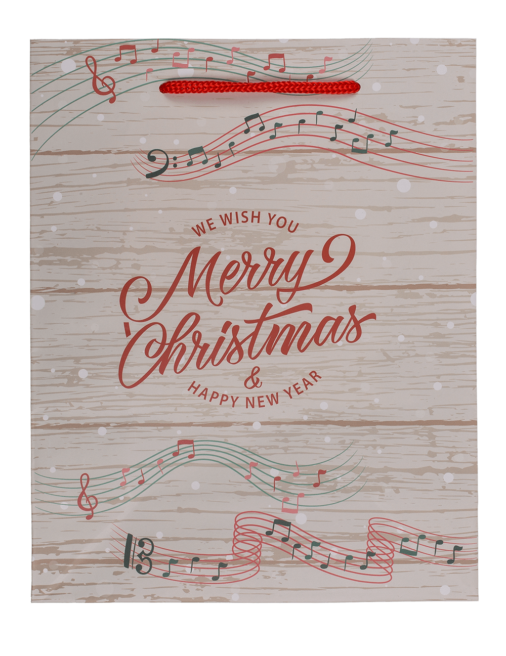 Paper gift bag, Retro Christmas,