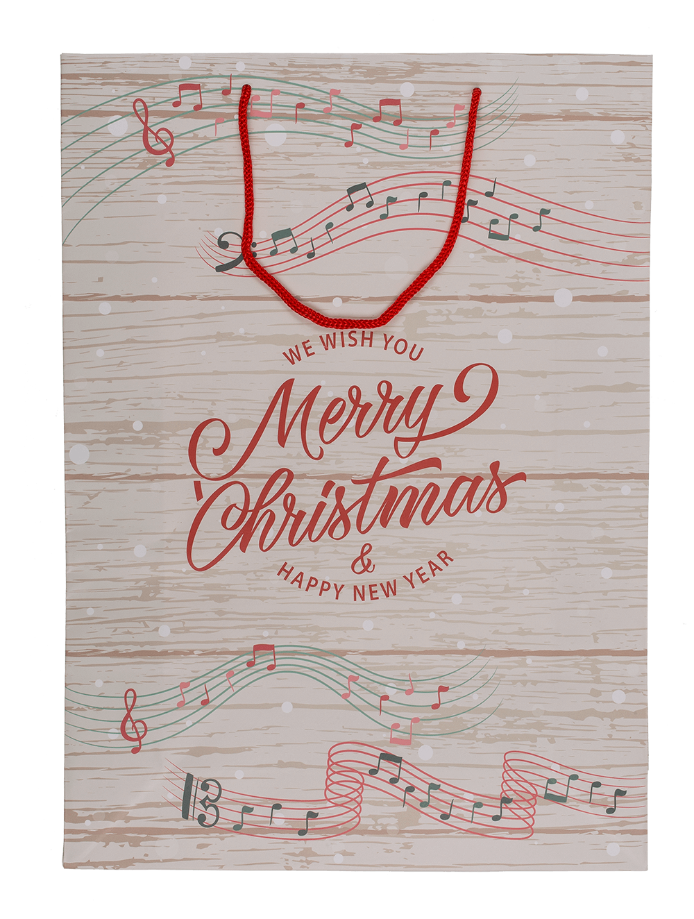 Paper gift bag, Retro Christmas,