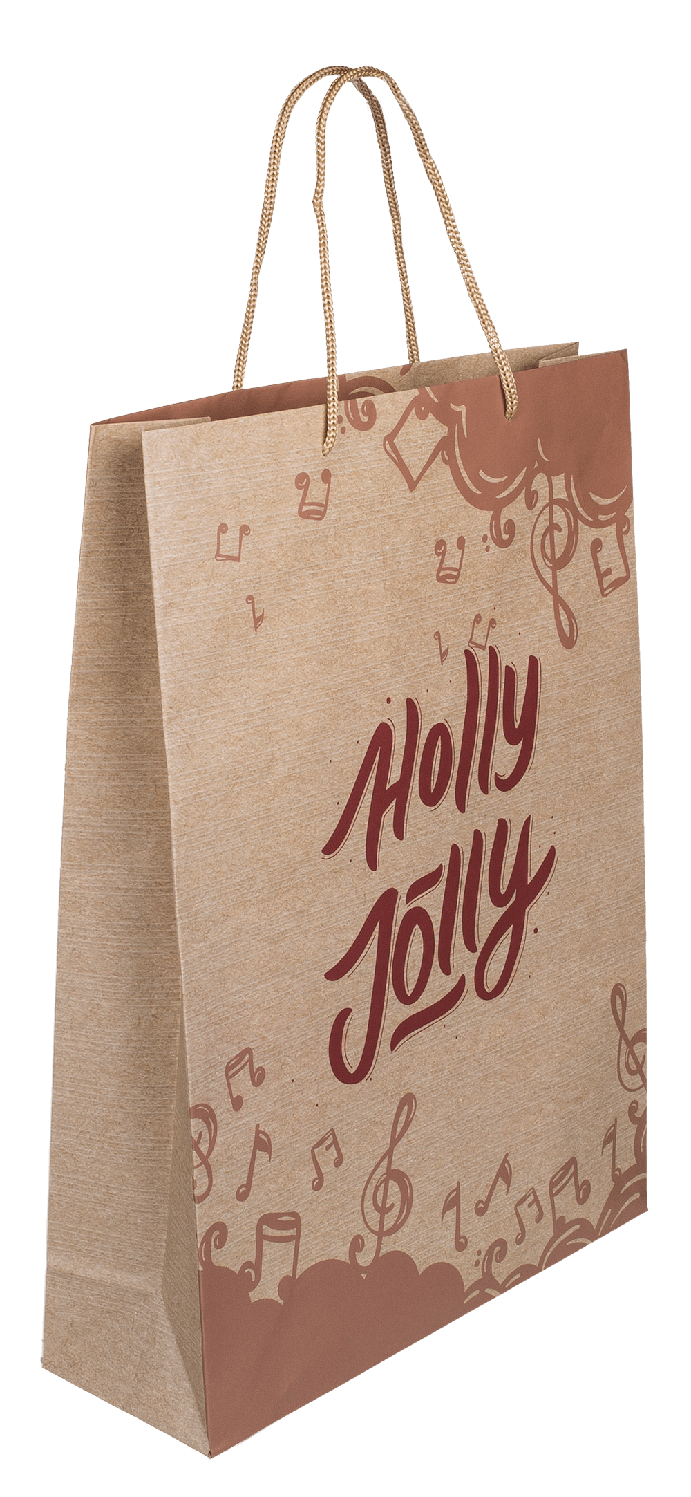 Paper gift bag, Retro Christmas,