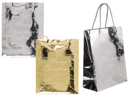 Paper gift bag, Glossy Christmas,