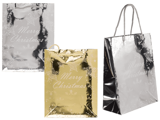 Paper gift bag, Glossy Christmas,