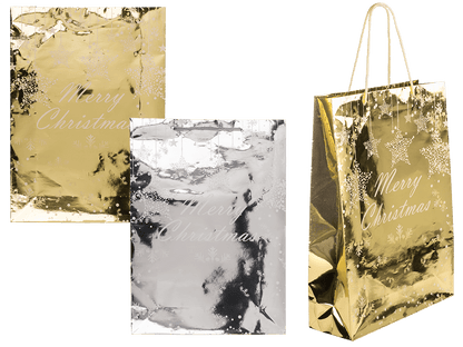 Paper gift bag, Glossy Christmas,