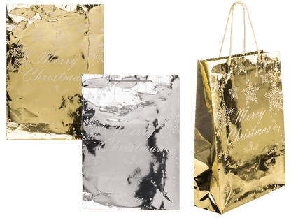 Paper gift bag, Glossy Christmas,