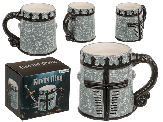 Mug, Knight's armour visor, 14,5 x 11 cm,