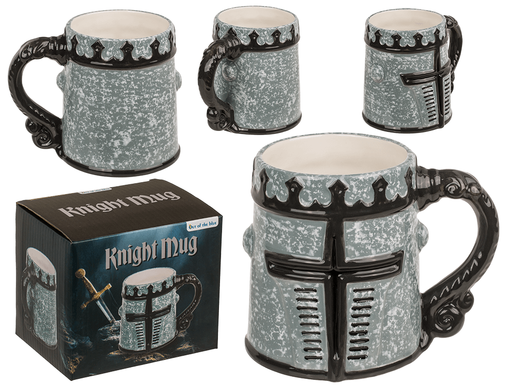Mug, Knight's armour visor, 14,5 x 11 cm,