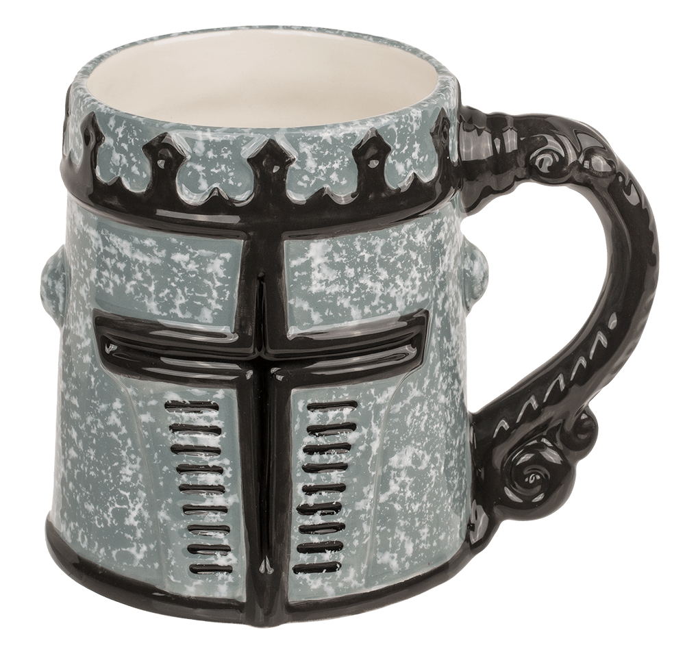 Mug, Knight's armour visor, 14,5 x 11 cm,