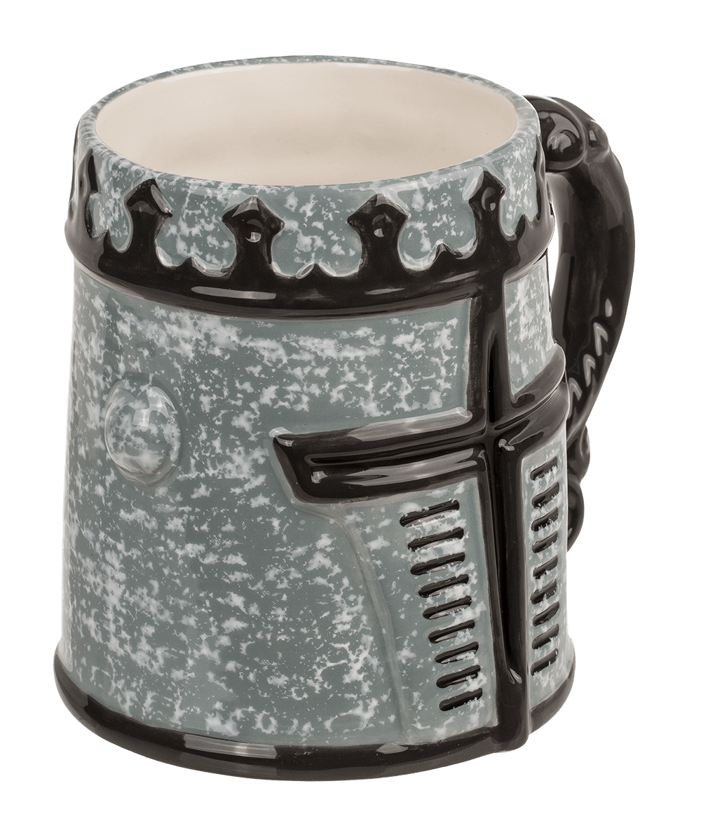 Mug, Knight's armour visor, 14,5 x 11 cm,