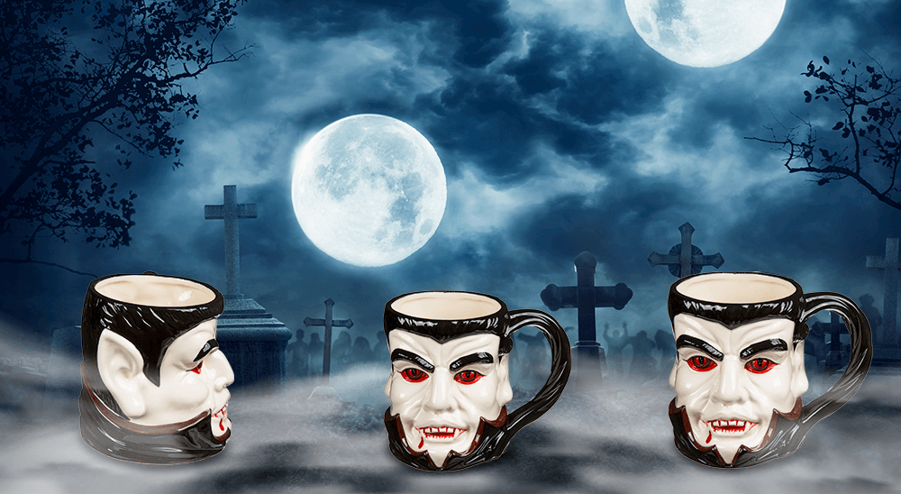 Mug, Vampire, 15 x 11,5 cm, stoneware