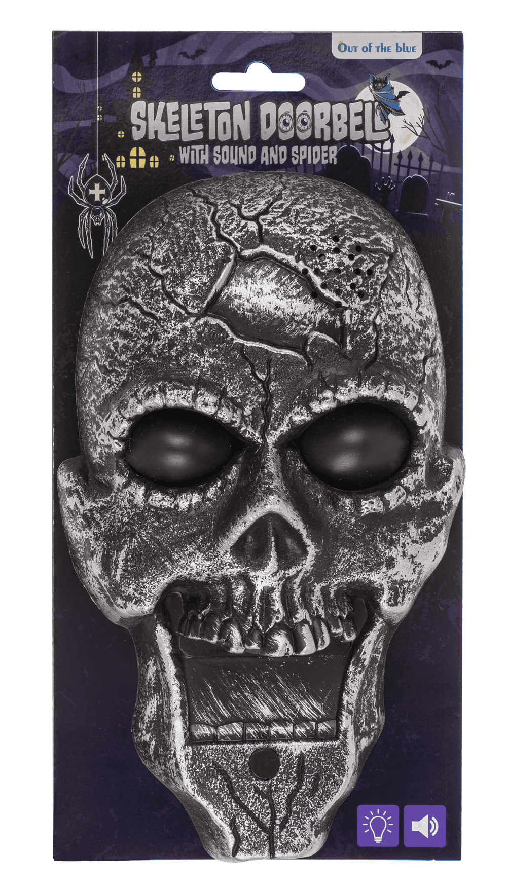 Doorbell, Skeleton, with Sound,14 x 28 cm,