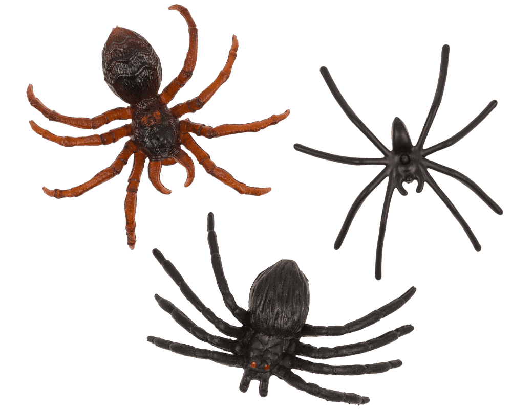 Spiders, set of 12 pcs. per polybag