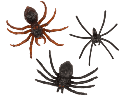Spiders, set of 12 pcs. per polybag