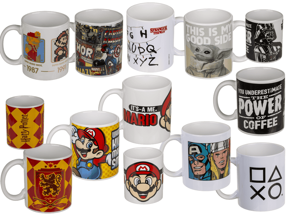 Item set, Licensed Mugs,