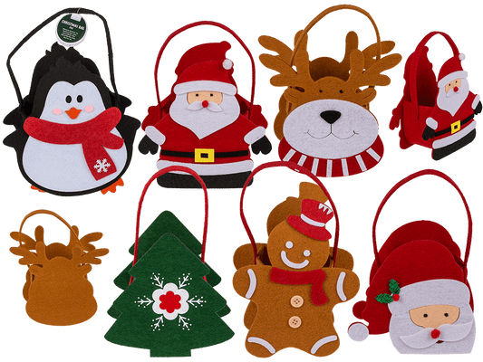 Gift bag, Christmas, felt material,