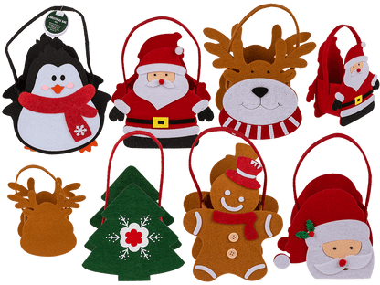 Gift bag, Christmas, felt material,