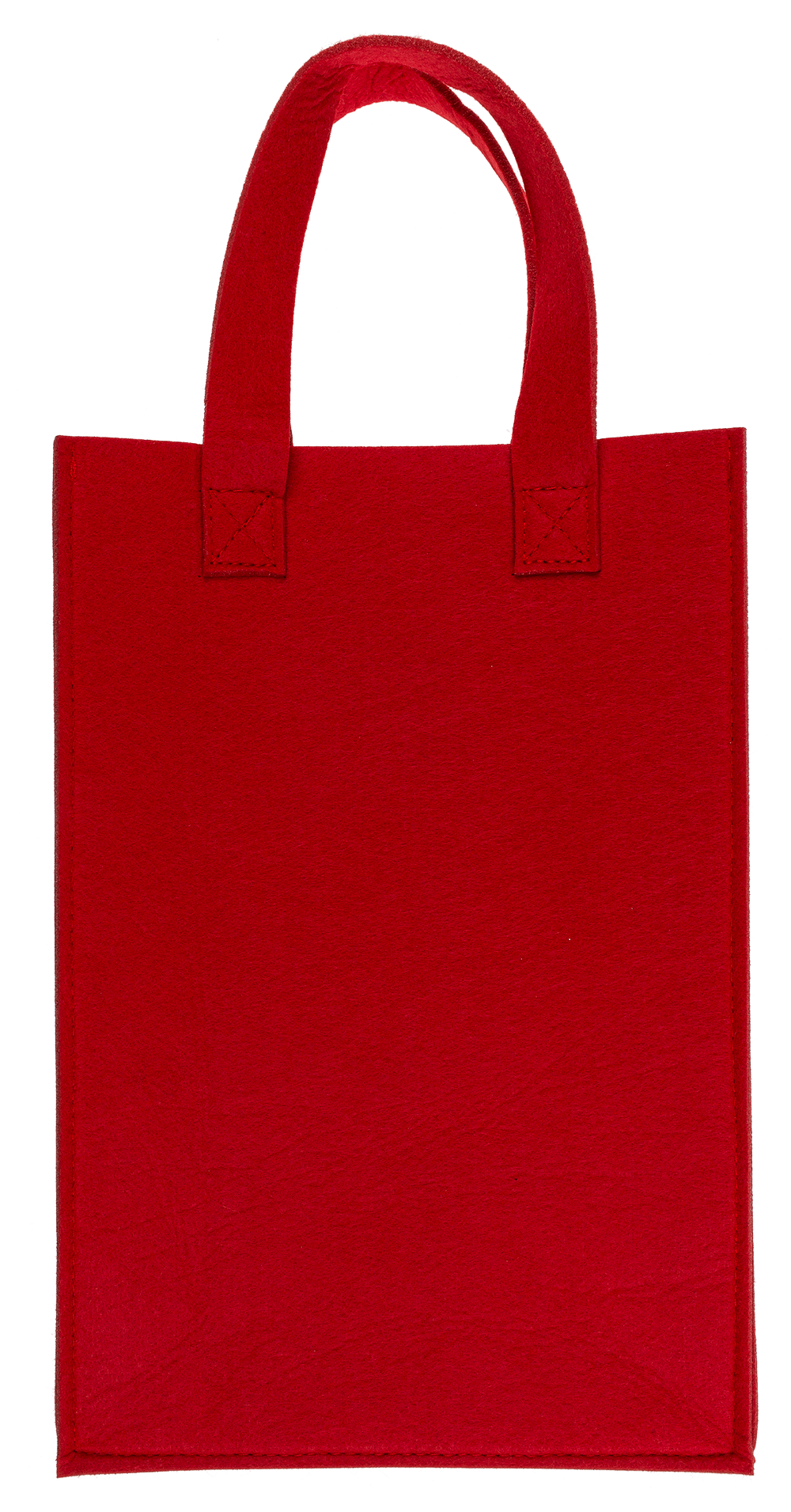 Red  gift bag, X-mas Greetings, felt material,