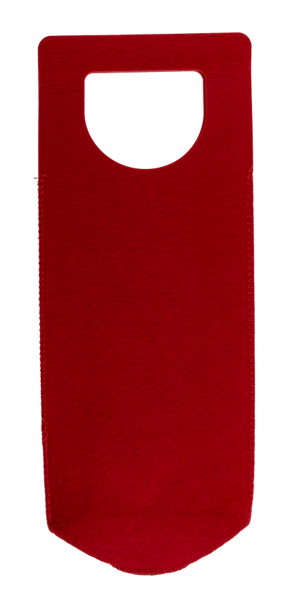 Bottle bag, Rudolph, felt material, ca. 15 x 37 cm