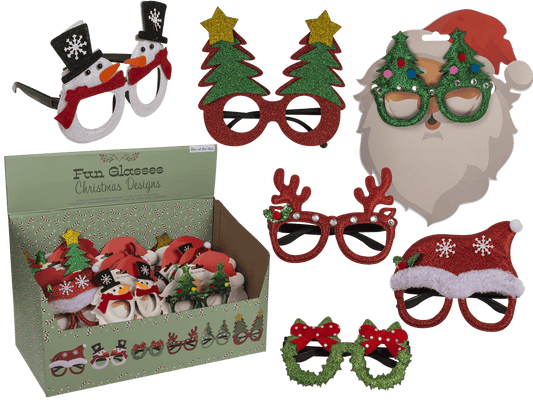 Fun glasses, Christmas,