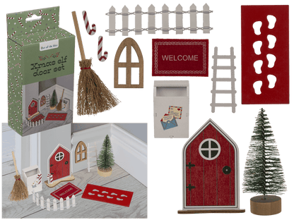 X-Mas elf door set,