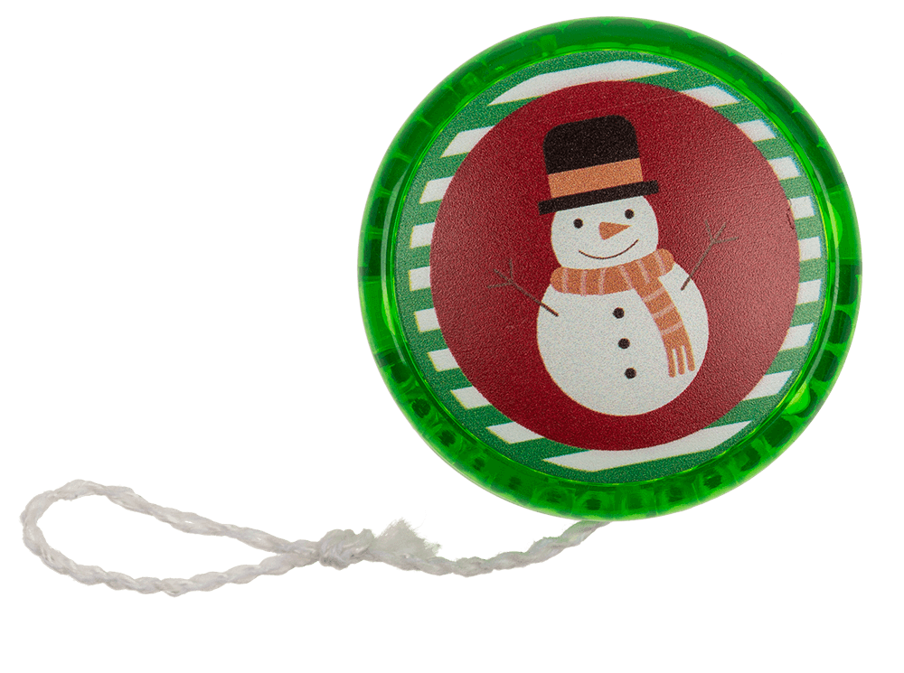 Yoyo with light, Santa & Snowman, incl. battery,