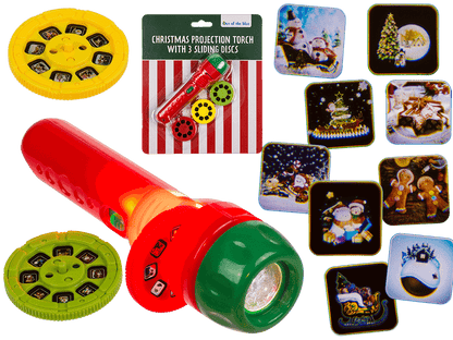 Projection torch, Christmas, incl. 3 x AG13,