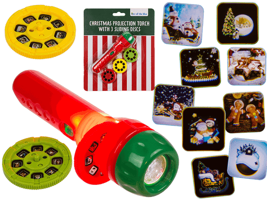 Projection torch, Christmas, incl. 3 x AG13,