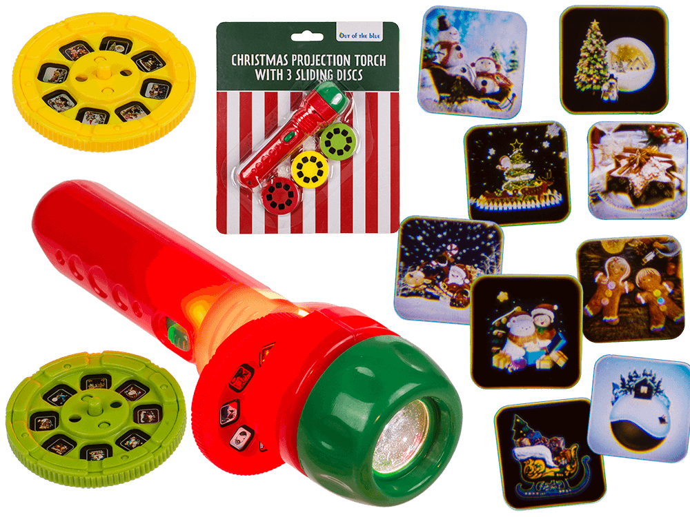 Projection torch, Christmas, incl. 3 x AG13,