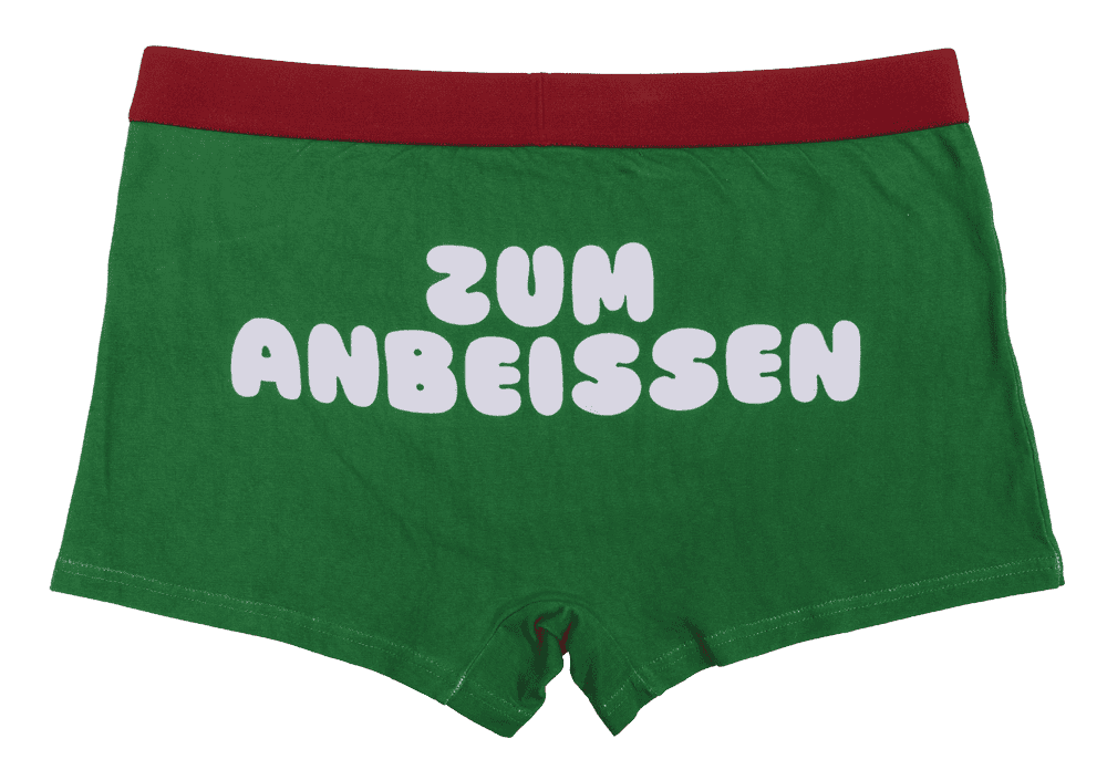 Christmas boxer shorts, Zum Anbeissen,
