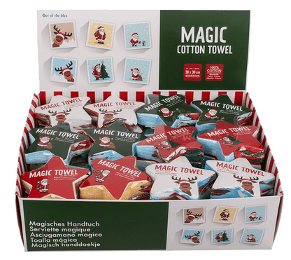 Magic cotton towel, Christmas,