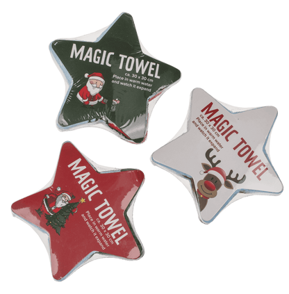 Magic cotton towel, Christmas,