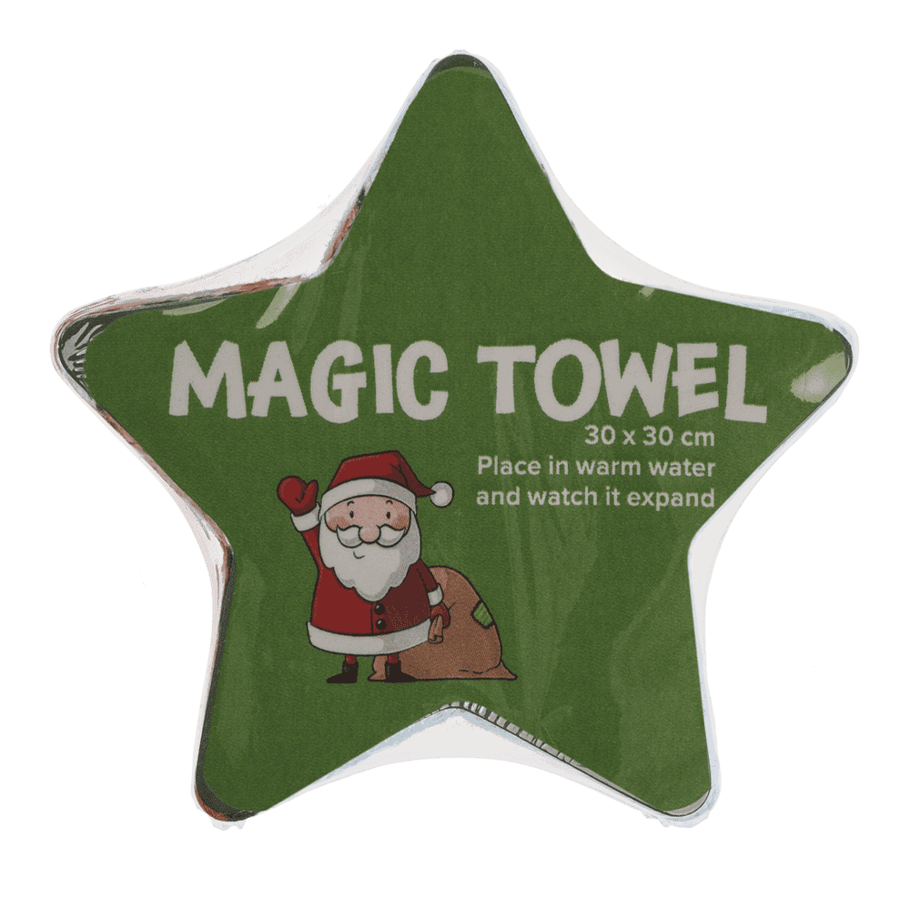 Magic cotton towel, Christmas,