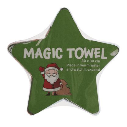 Magic cotton towel, Christmas,