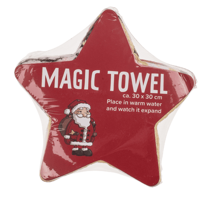 Magic cotton towel, Christmas,