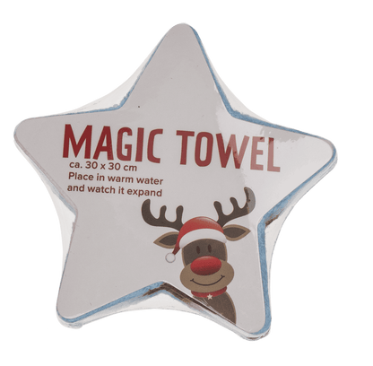 Magic cotton towel, Christmas,