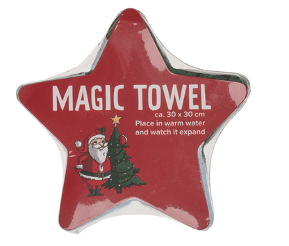 Magic cotton towel, Christmas,