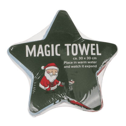 Magic cotton towel, Christmas,