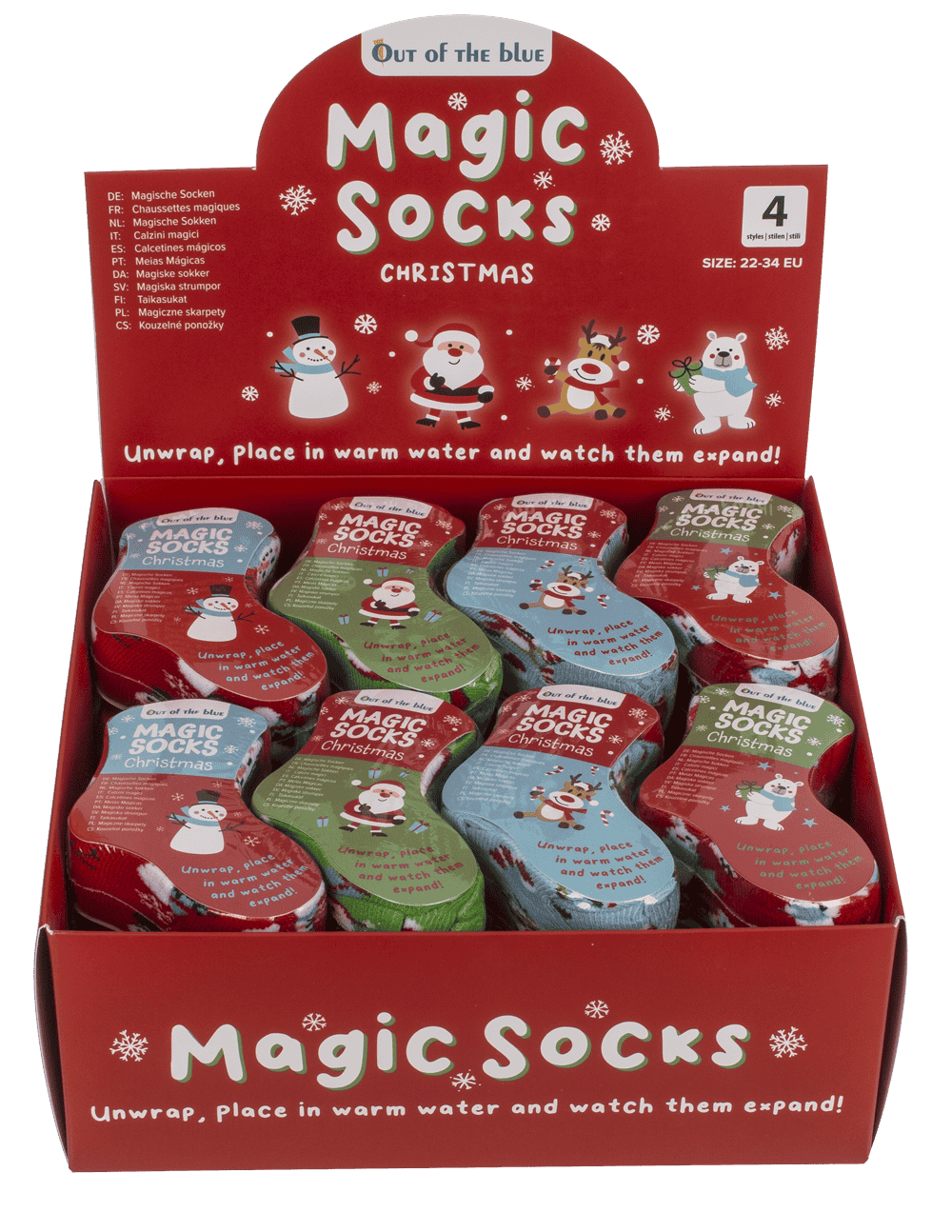 Magic kids socks, Christmas, 1 pair,