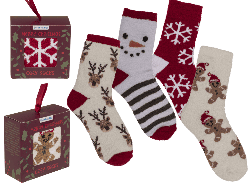 Cozy socks, X-MAS, One Size 36-42,