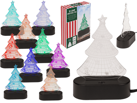 3D-Lamp, Christmas Tree, ca. 19 cm,