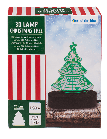 3D-Lamp, Christmas Tree, ca. 19 cm,