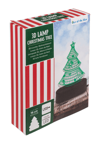 3D-Lamp, Christmas Tree, ca. 19 cm,