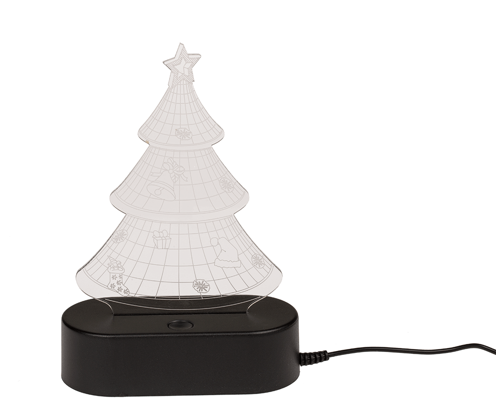 3D-Lamp, Christmas Tree, ca. 19 cm,